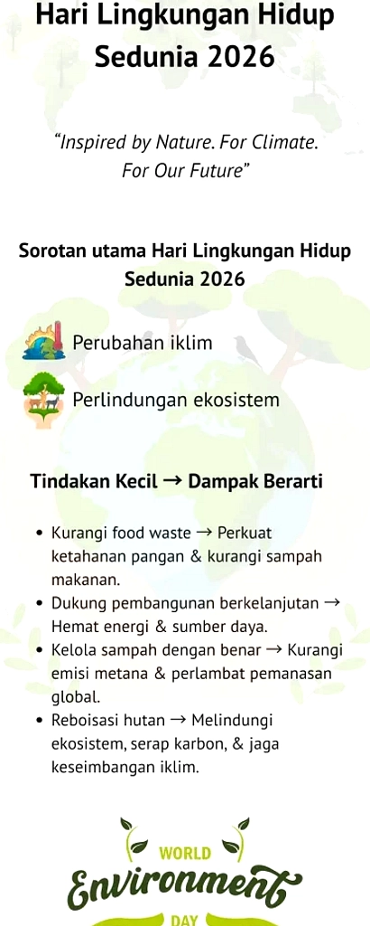 05 Juni 2024: Lingkungan, Laut, Penerbangan, Terima Kasih