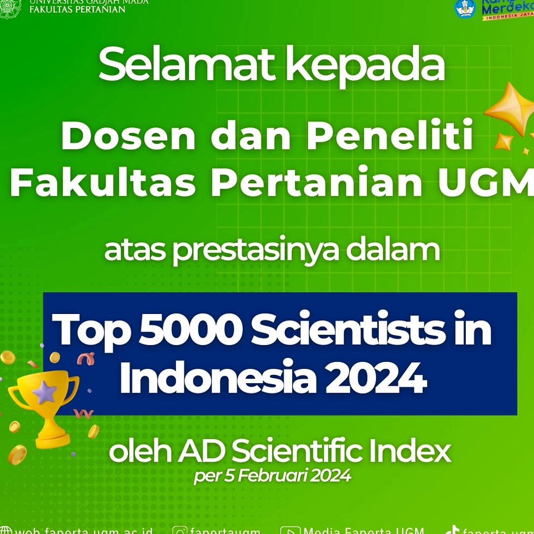 10 Ilmuwan Indonesia Berpengaruh i10, AD Scientific Index 2026