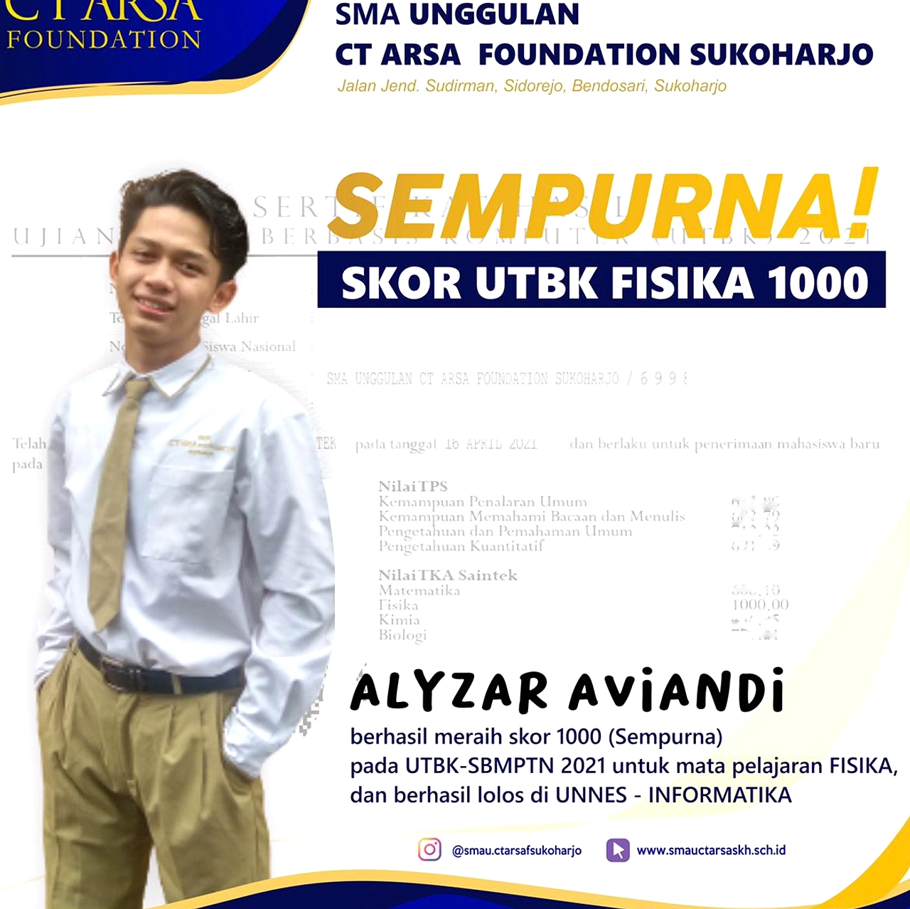 160 Siswa Baru Mulai Sekolah Gratis di CTARSA Sukoharjo