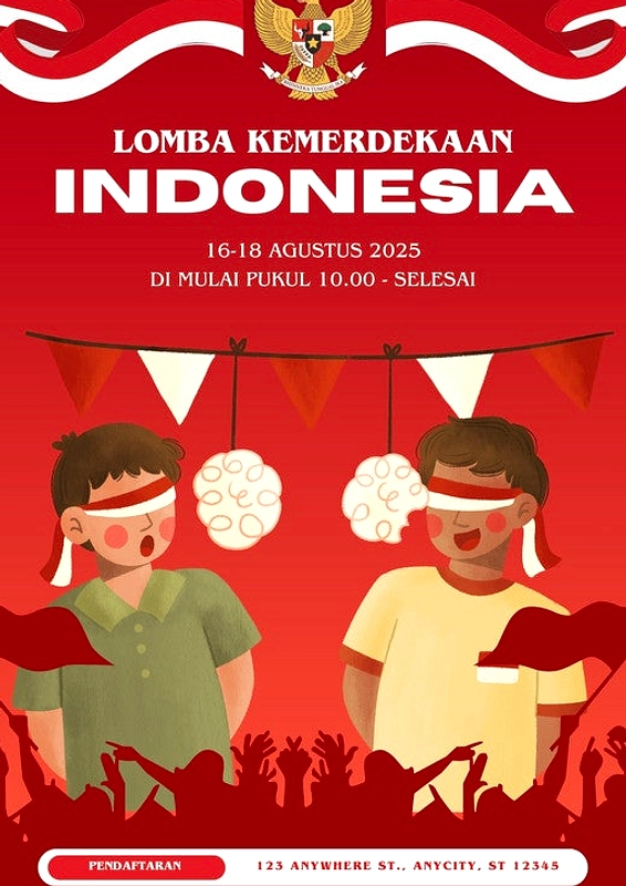 21 Contoh Poster Lomba 17 Agustus 2026