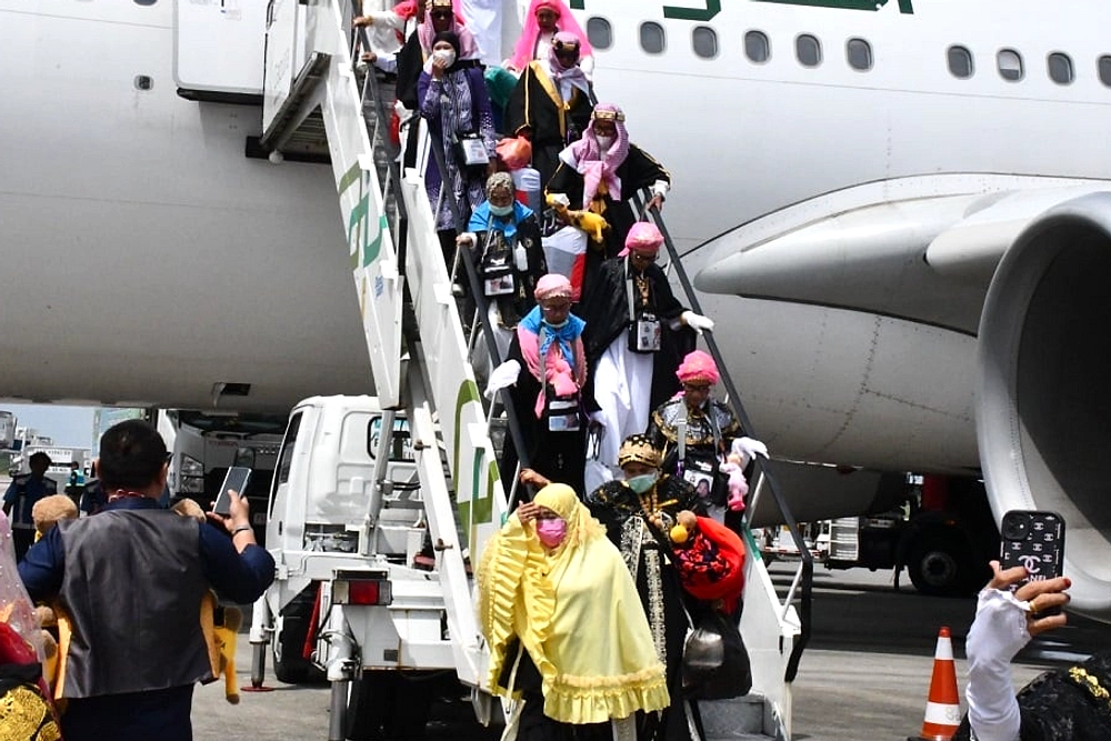 442 Jemaah Haji Kloter 14 Tiba di Palembang, 200 Lebih Berisiko Tinggi