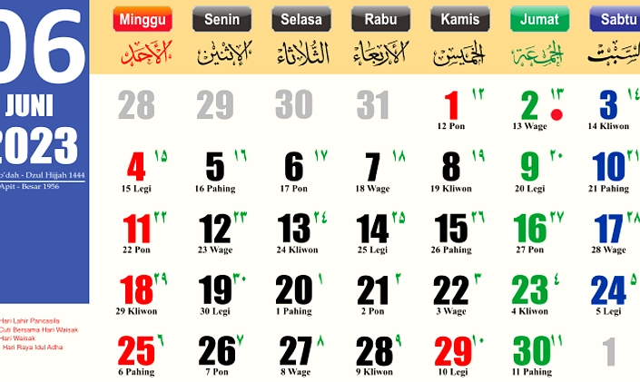 6 Juni 2026: Hari Peringatan Sejarah, Hijau, dan Hama