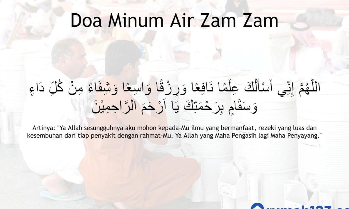 Adab Minum Air Zamzam: Baca Basmalah, Jangan Tergesa