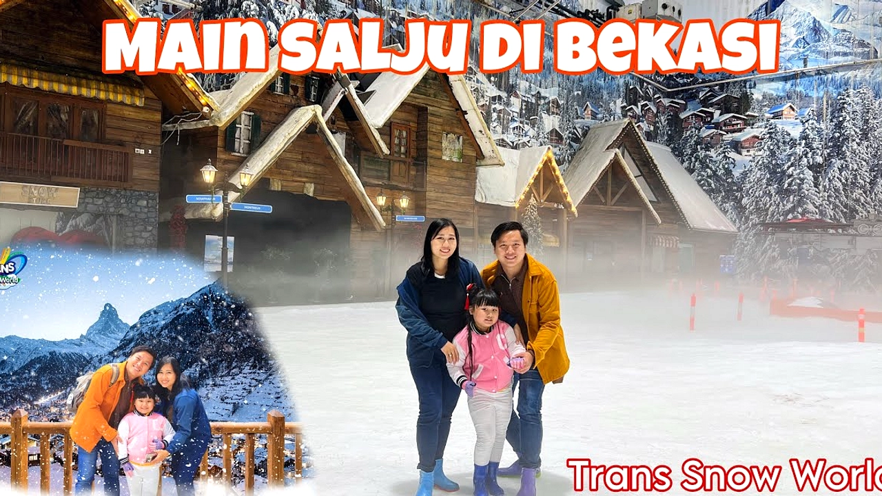 Anak Merasakan Salju Pertama di Trans Snow World Bekasi