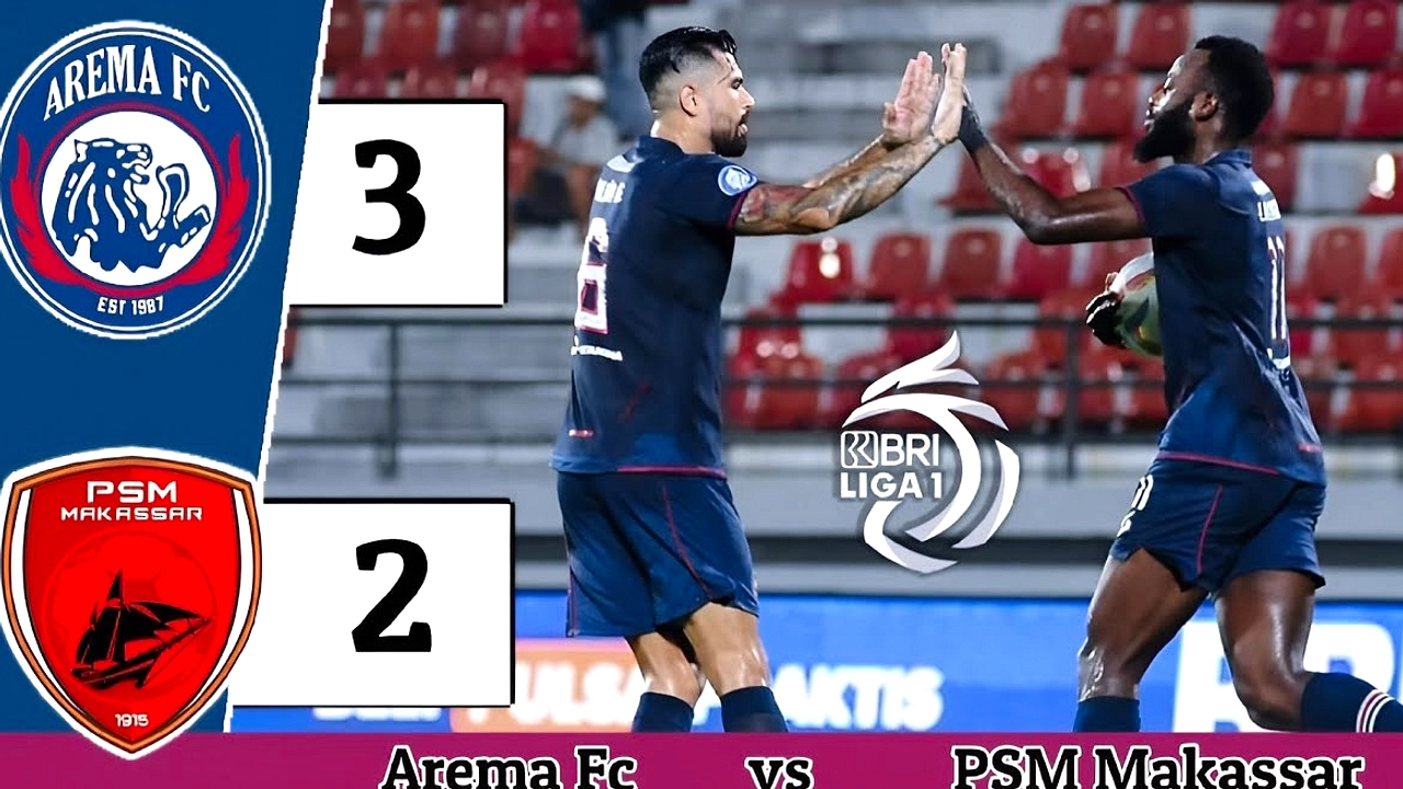 Arema FC vs PSM Makassar: Laga 09 Mei, Menang di Kandang
