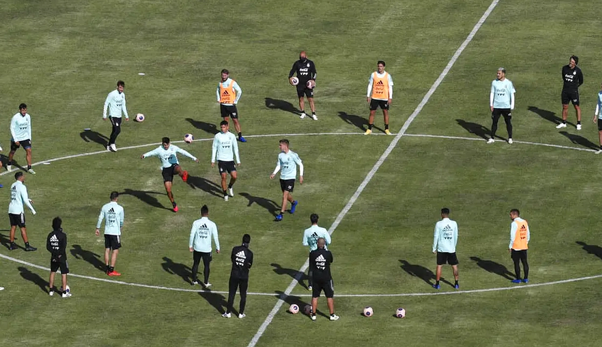 Argentina Latihan di Kansas City, Messi Sorot Fokus