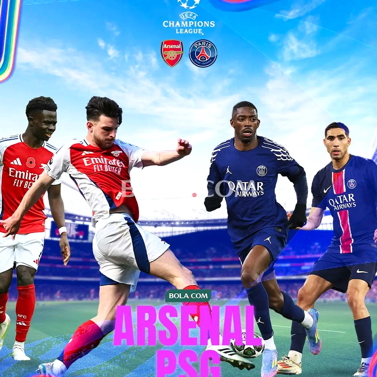 Arsenal Hadapi PSG di Final Liga Champions Saka Tetap Tenang