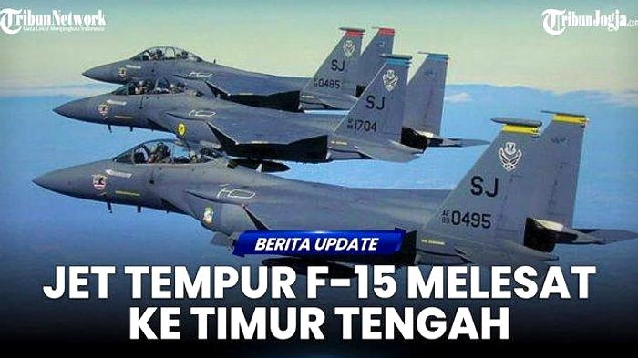 AS Ekuasi Dua Anggota Kru F-15 Jatuh di Iran Selatan