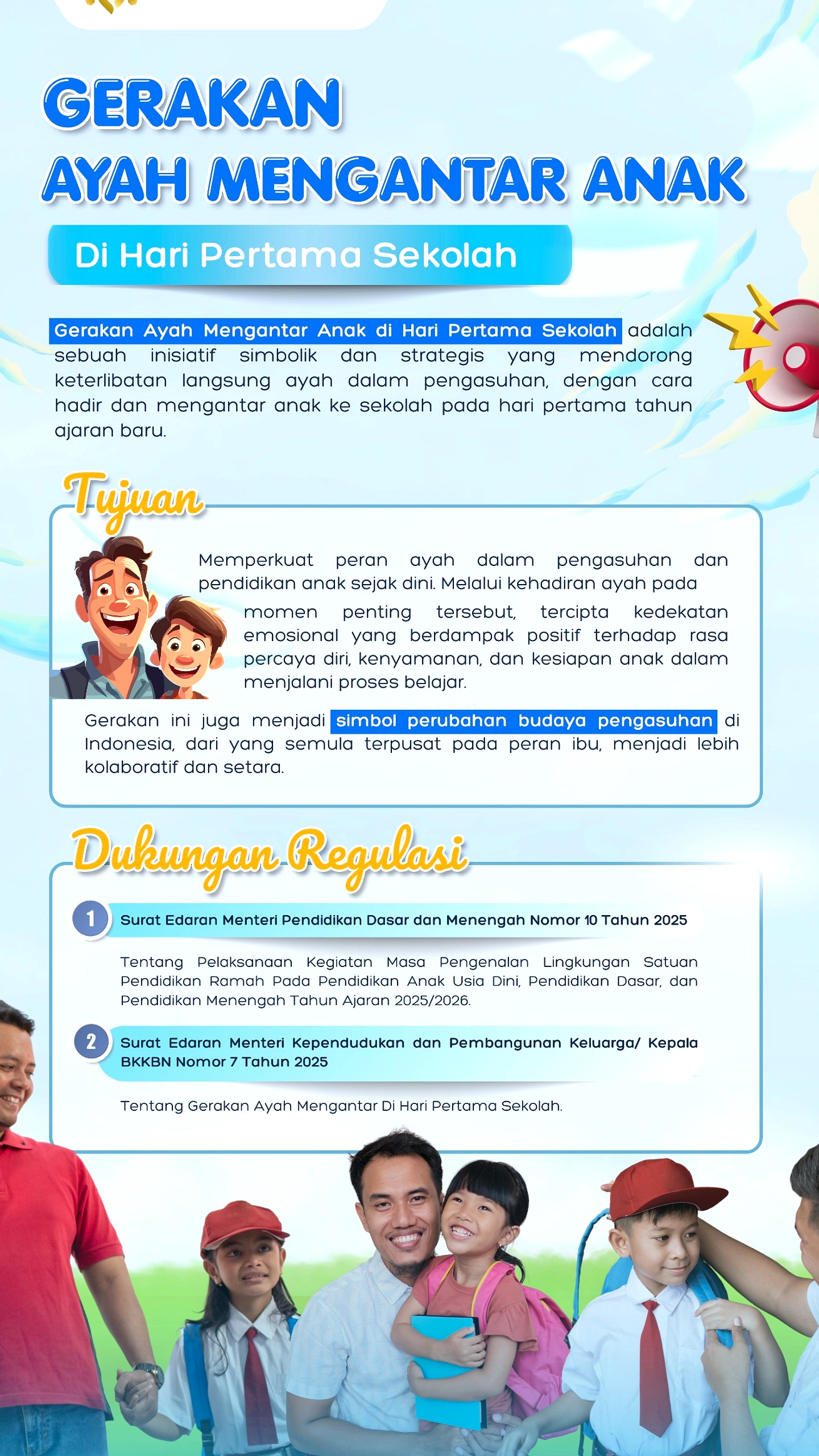ASN Izin Terlambat Demi Antar Anak Hari Pertama Sekolah