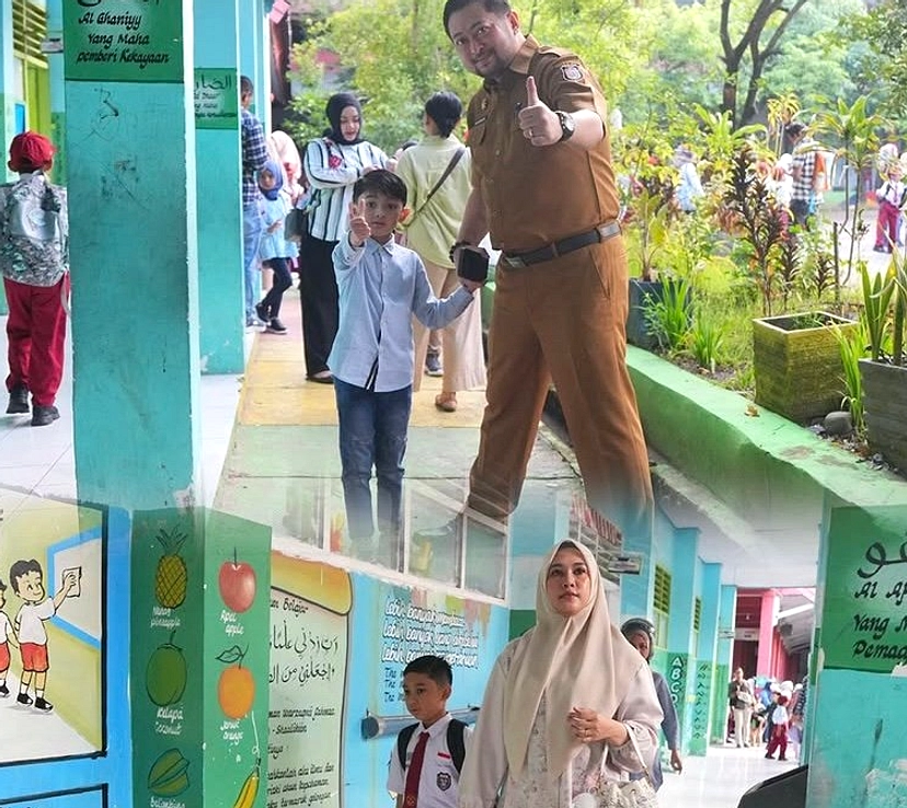 ASN Terlambat Demi Antar Anak Hari Pertama SD