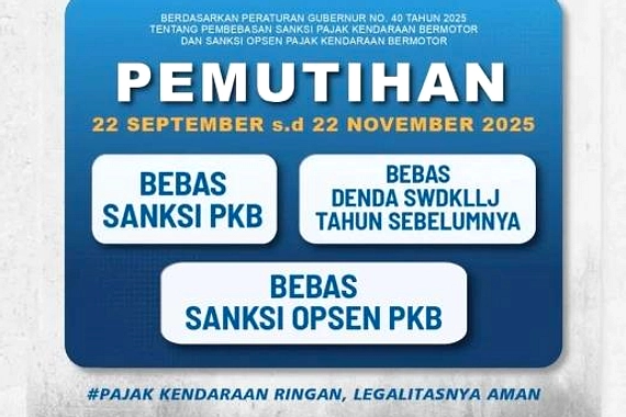 Bali Beri Diskon Pajak Kendaraan Sampai Akhir Tahun