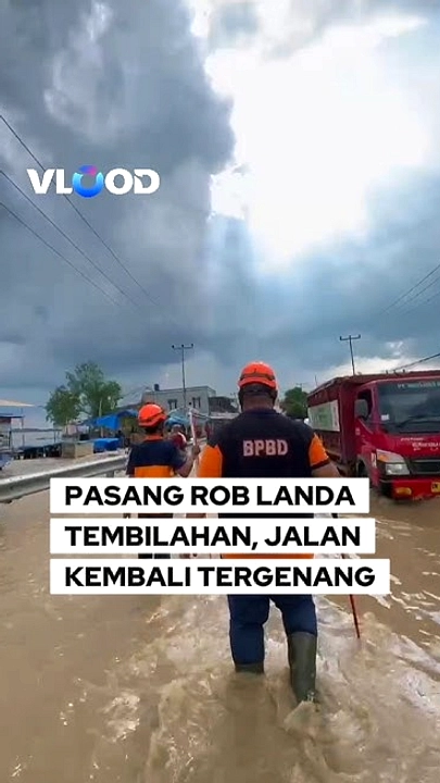 Banjir Rob Merendam 2.000 Hektare Tambak Sedati Sidoarjo