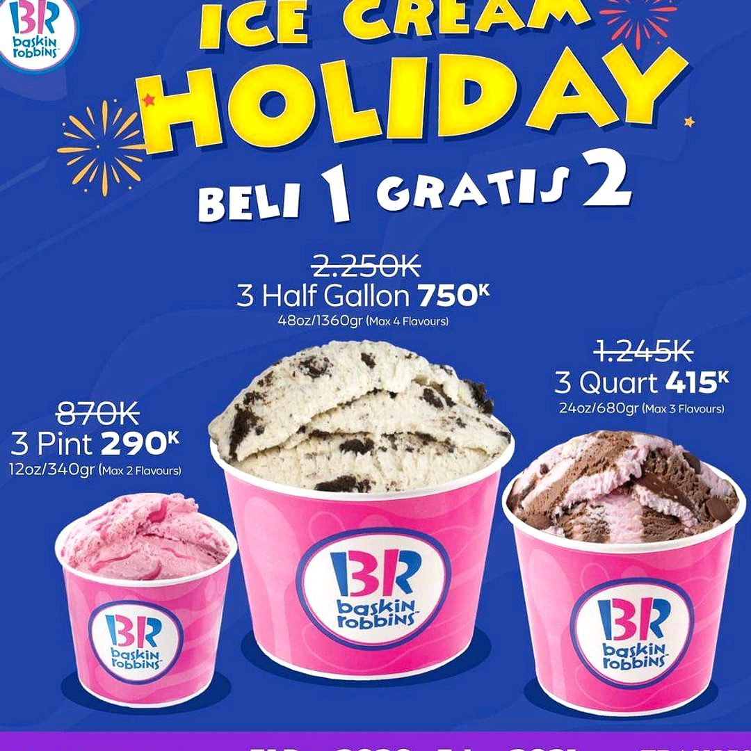 Baskin Robbins Jual Es Krim Rp 499 Ribu untuk Jakarta