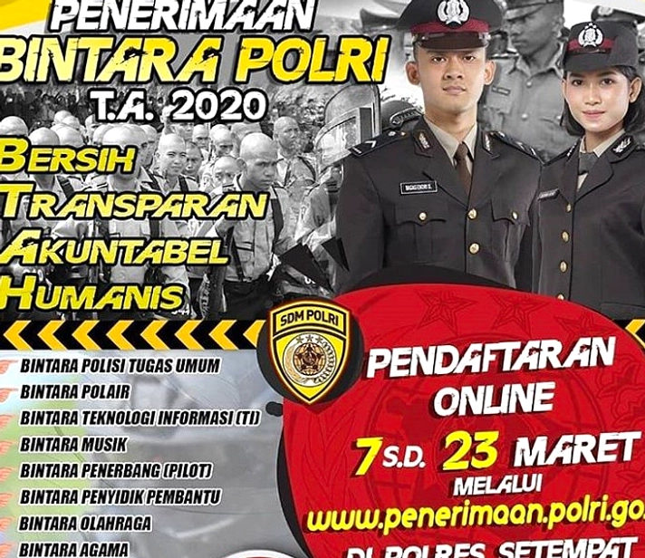 Batas Akhir Pendaftaran Polri 2026: 30 Maret, 4 Jalur Seleksi