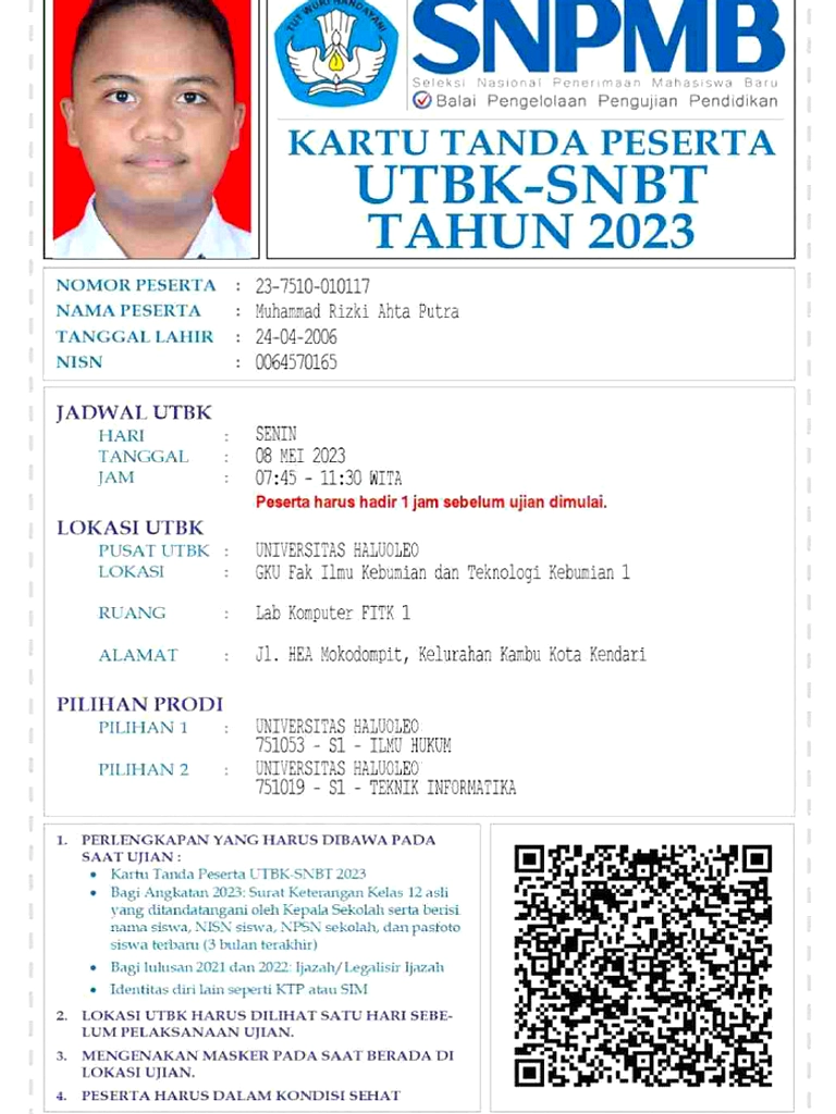 Batas Akhir Unduh Kartu UTBK‑SNBT 2026: 15 April 15:00 WIB