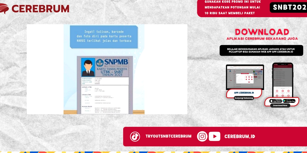 Batas Unduh Kartu Peserta UTBK 2026: 15 April 15.00 WIB