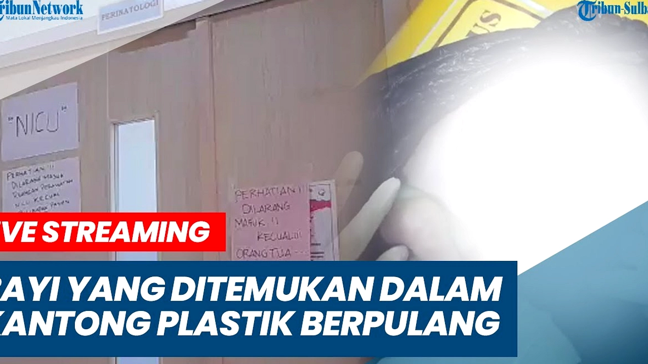 Bayi Ditemukan di Kantong Plastik Merah Lampung Timur