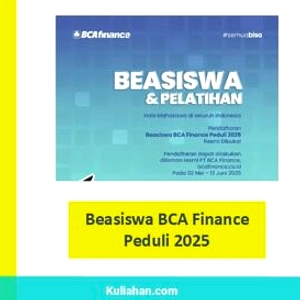 BCA Finance Tutup Pendaftaran Beasiswa Peduli 21 Juni 2026