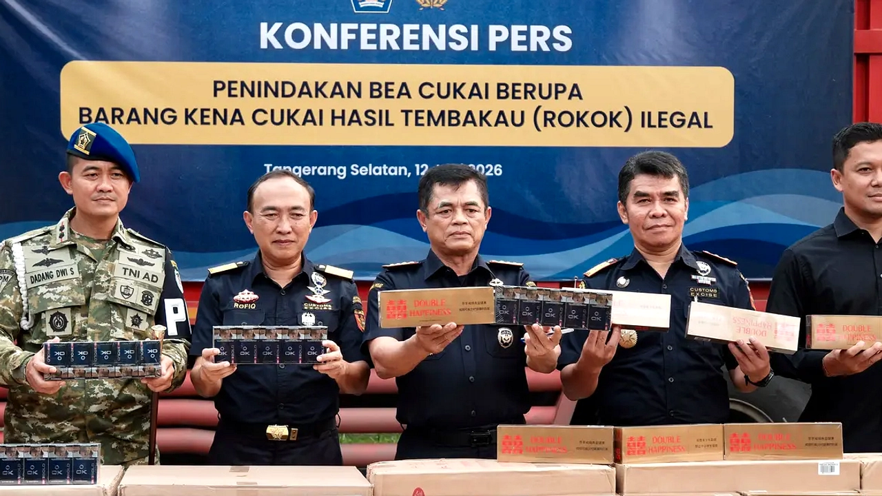Bea Cukai Gagalkan 8,96 Juta Rokok Ilegal Via Kereta