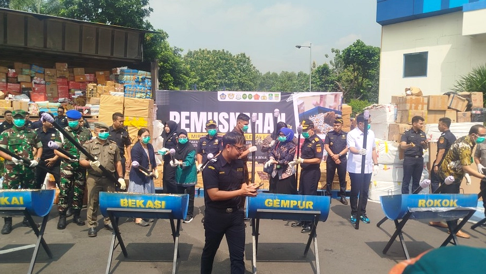 Bea Cukai Sita 1,2 Miliar Rokok Ilegal, Naik Dua Kali Lipat
