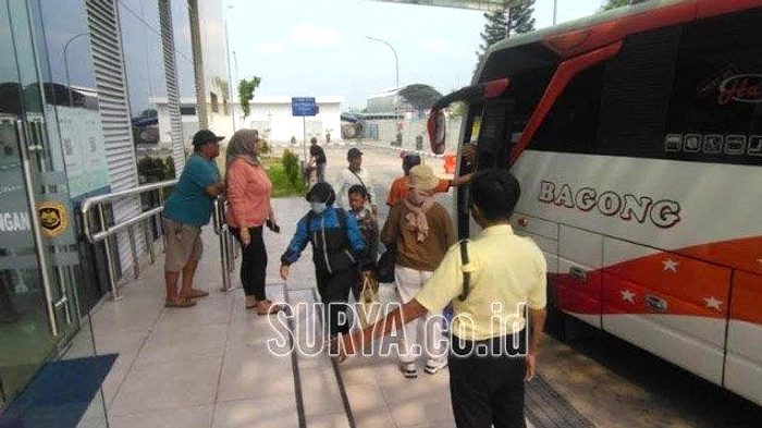 Blitar Terminal Rekam 1.127 Penumpang Berangkat Mudik
