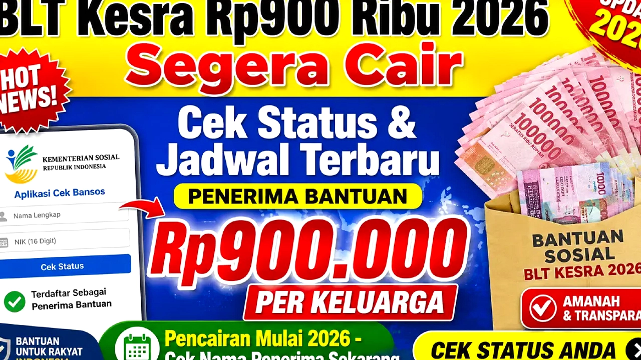 BLT Kesra Rp 900.000 Juli 2026? Hoaks.