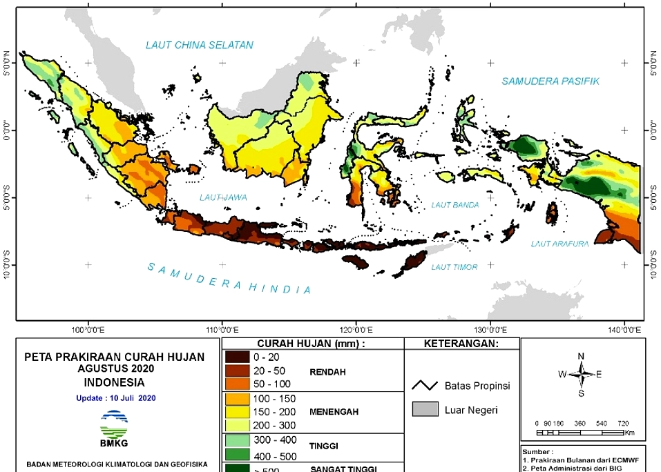 BMKG: 1 April 2026 Menandai Awal Musim Kemarau Nasional