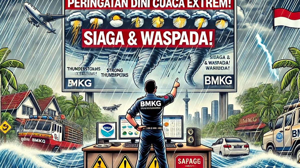 BMKG Peringat Hujan Petir Sumatera Barat 11 April Waspada