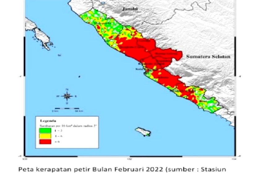 BMKG Prediksi Hujan Petir di Kabupaten Kaur, Bengkulu