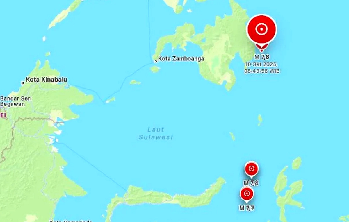 BMKG Putus Peringatan Tsunami Pasca Gempa 7.7 Filipina