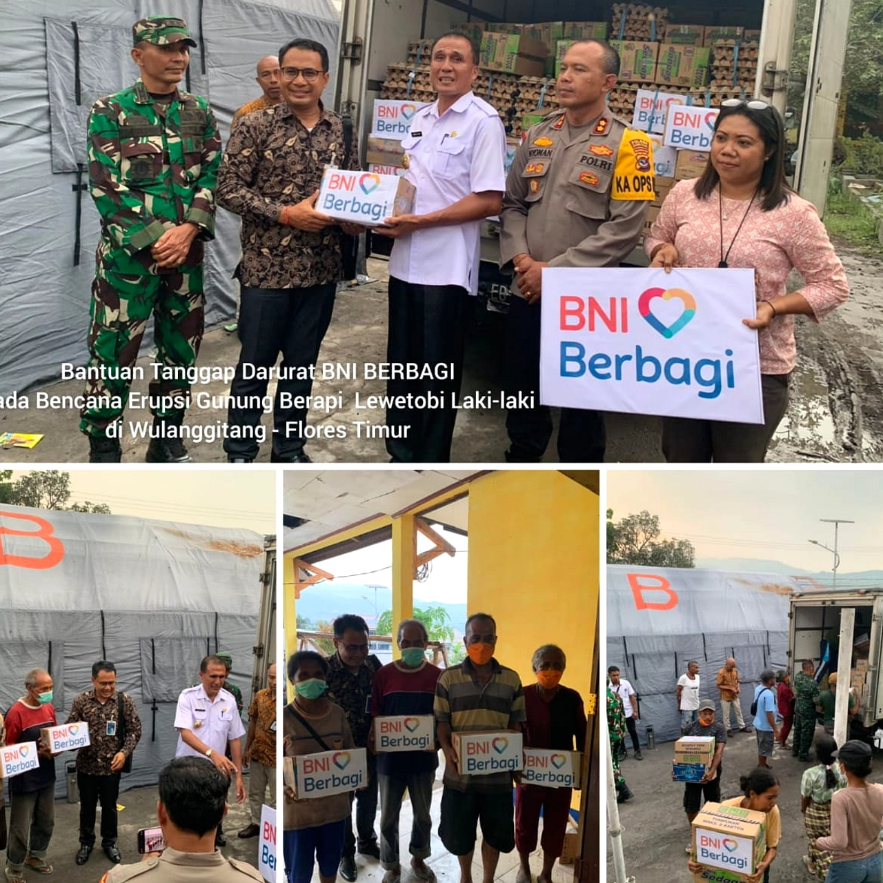 BNI Salurkan Bantuan ke Korban Gempa Flores