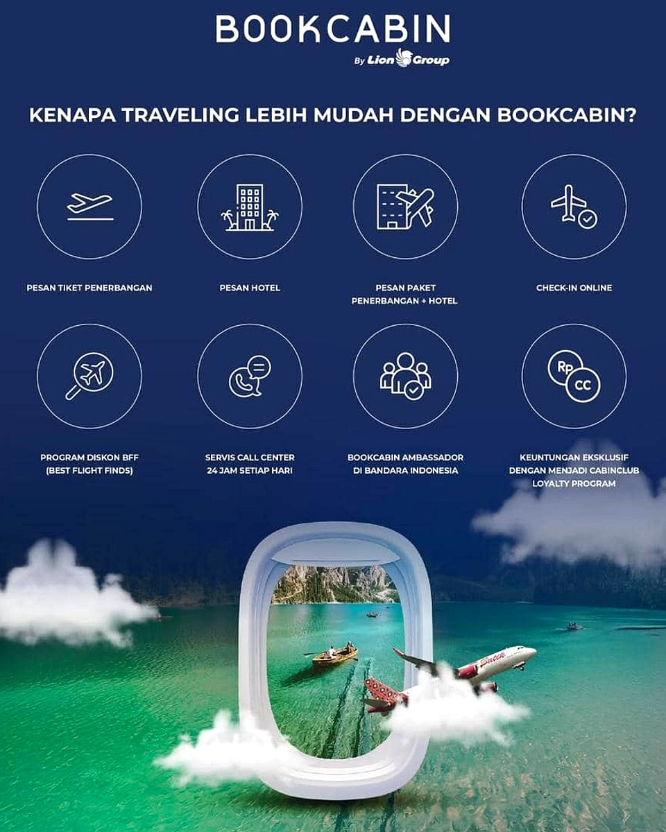 BookCabin Fair Medan 19‑21 Juni: Diskon & Cashback Lion