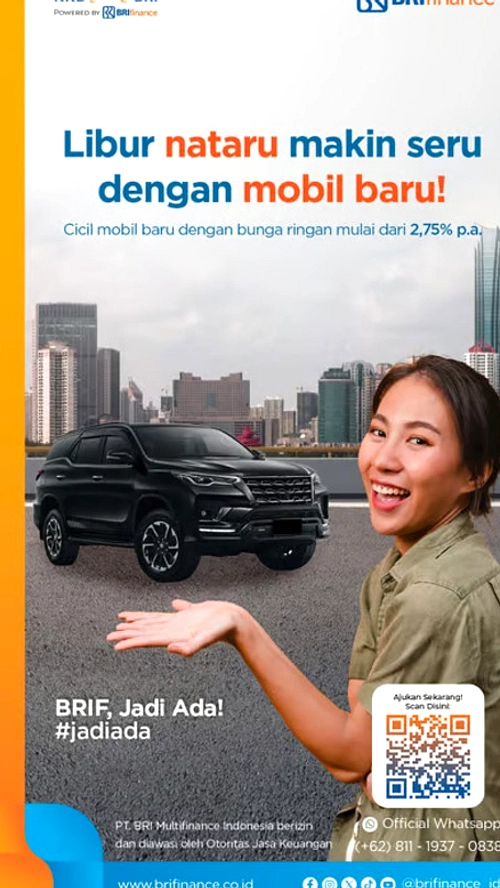 BRI KKB: Kredit Mobil Listrik 3% Flat Hingga 31 Agustus 2026