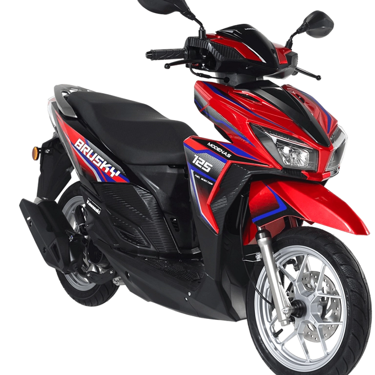 Brusky 125 di Jakarta Fair, Hadapi Honda Vario Fitur USB