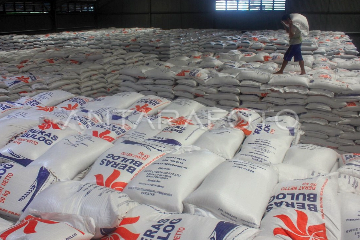 Bulog Capai Rekor 5.000.198 Ton Stok Beras di Karawang