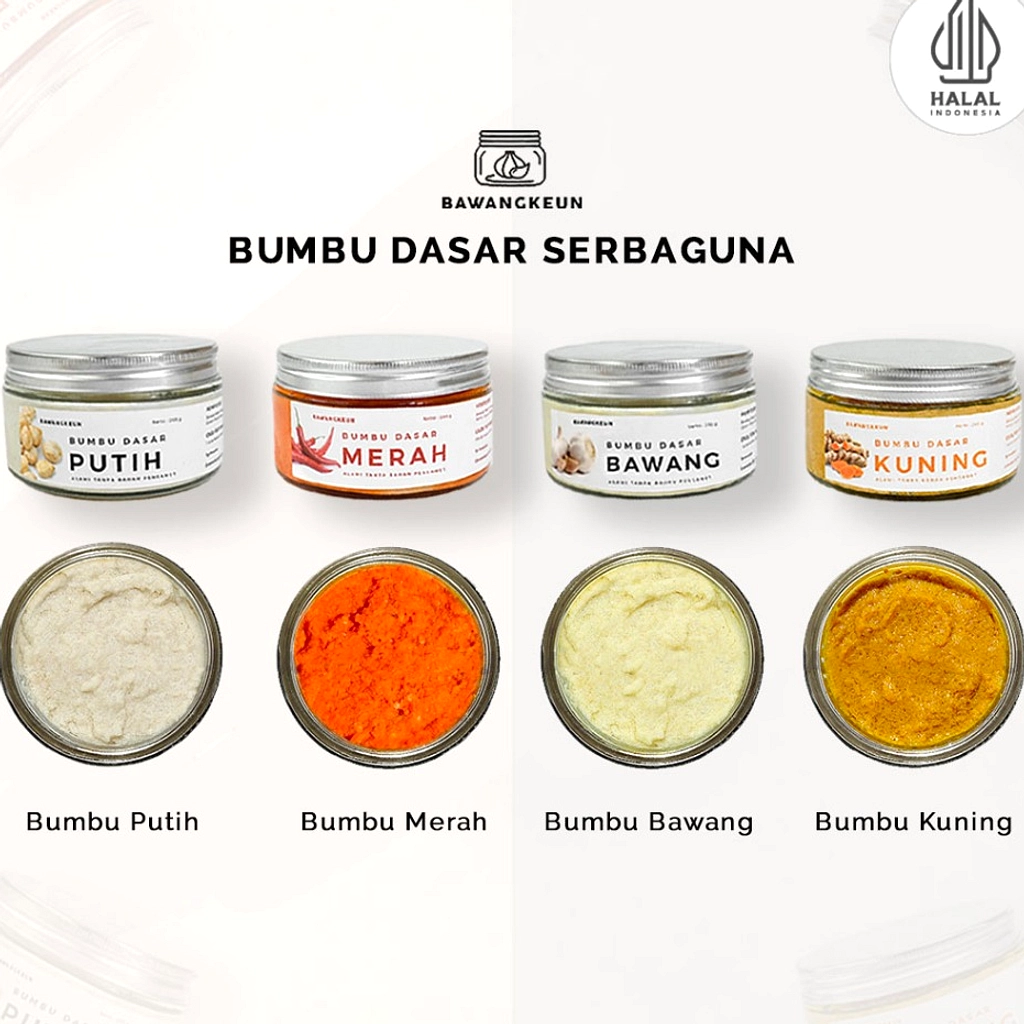 Bumbu Dasar Indonesia: Merah, Kuning, Putih – Cara Buat