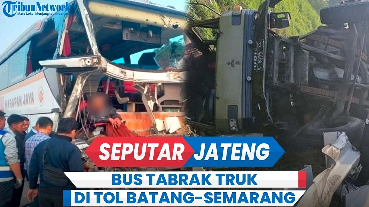 Bus Tabrak Truk di Tol Semarang, 1 Tewas
