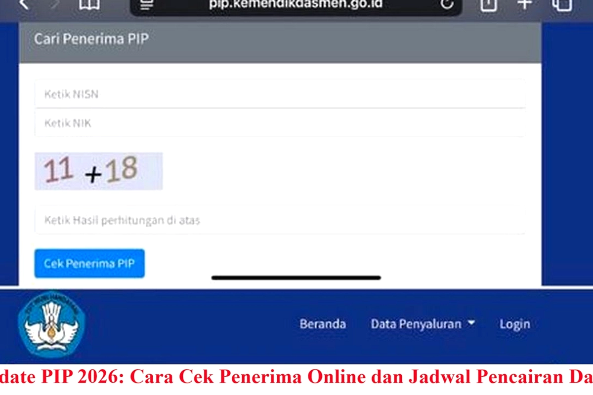 Cara Cek Dana PIP 2026 Sudah Cair atau Belum Lewat Situs