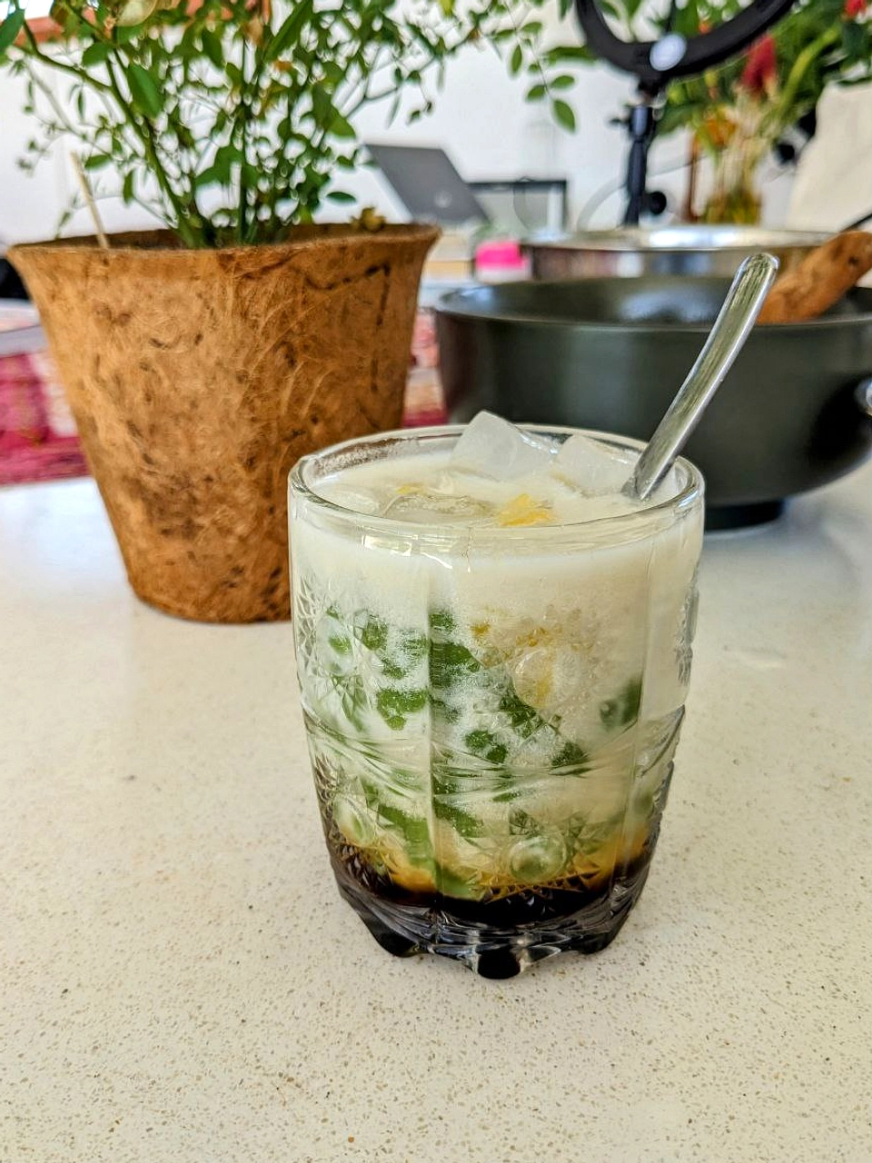 Cara Membuat Es Cendol Duwet Manis Santan Sajikan Segar