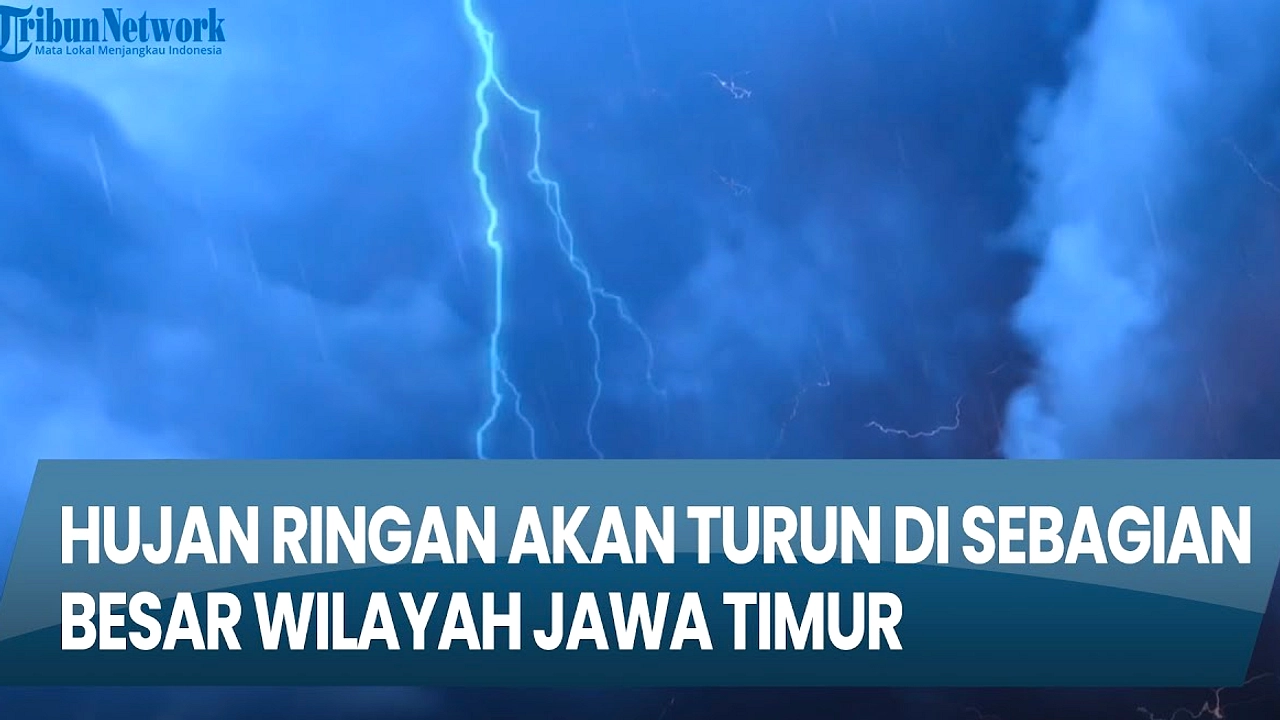 Cuaca Jawa Timur 12 Juni 2026: Hujan Ringan, Kabut, Berawan