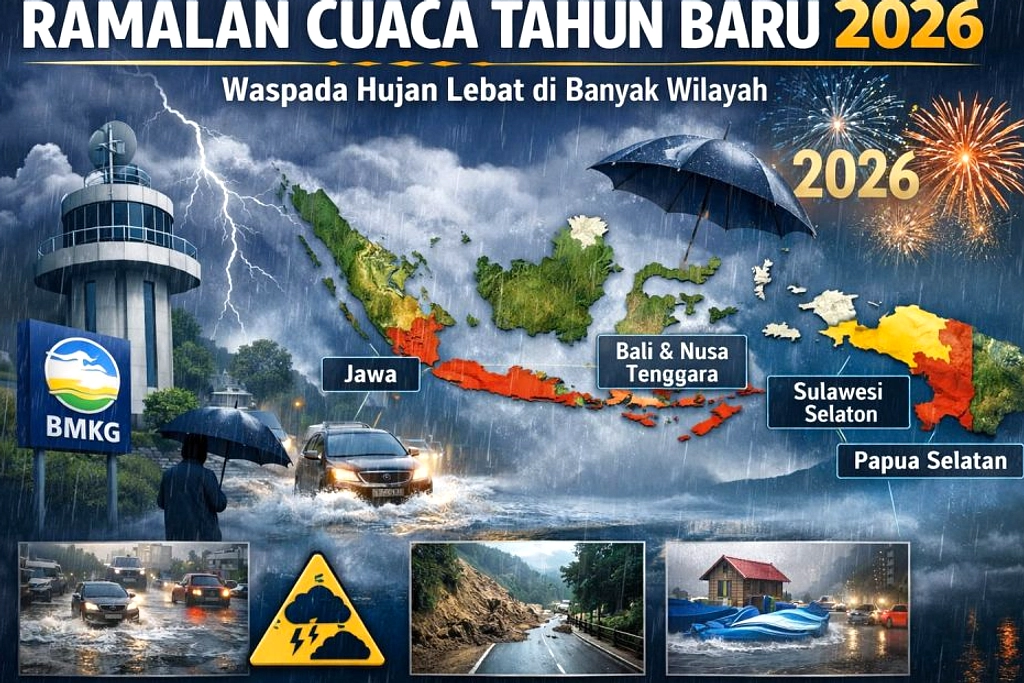 Curah Hujan Tinggi di Indonesia Mei 2026 Meski Kemarau
