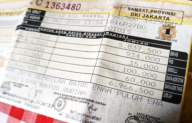 Denda Telat Bayar Pajak Motor Capai Rp157 Ribu