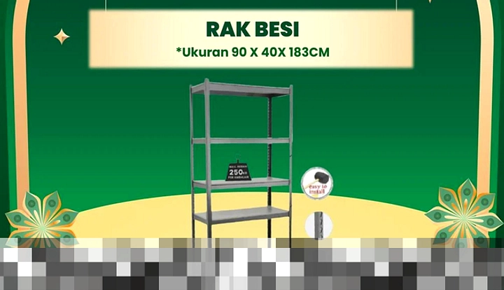 Diskon 50% Rak Besi Transmart, Harga Rp 879 Ribu