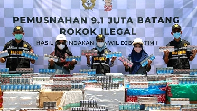 DJBC Tangkap 8,26 Juta Batang Rokok Ilegal di Merak