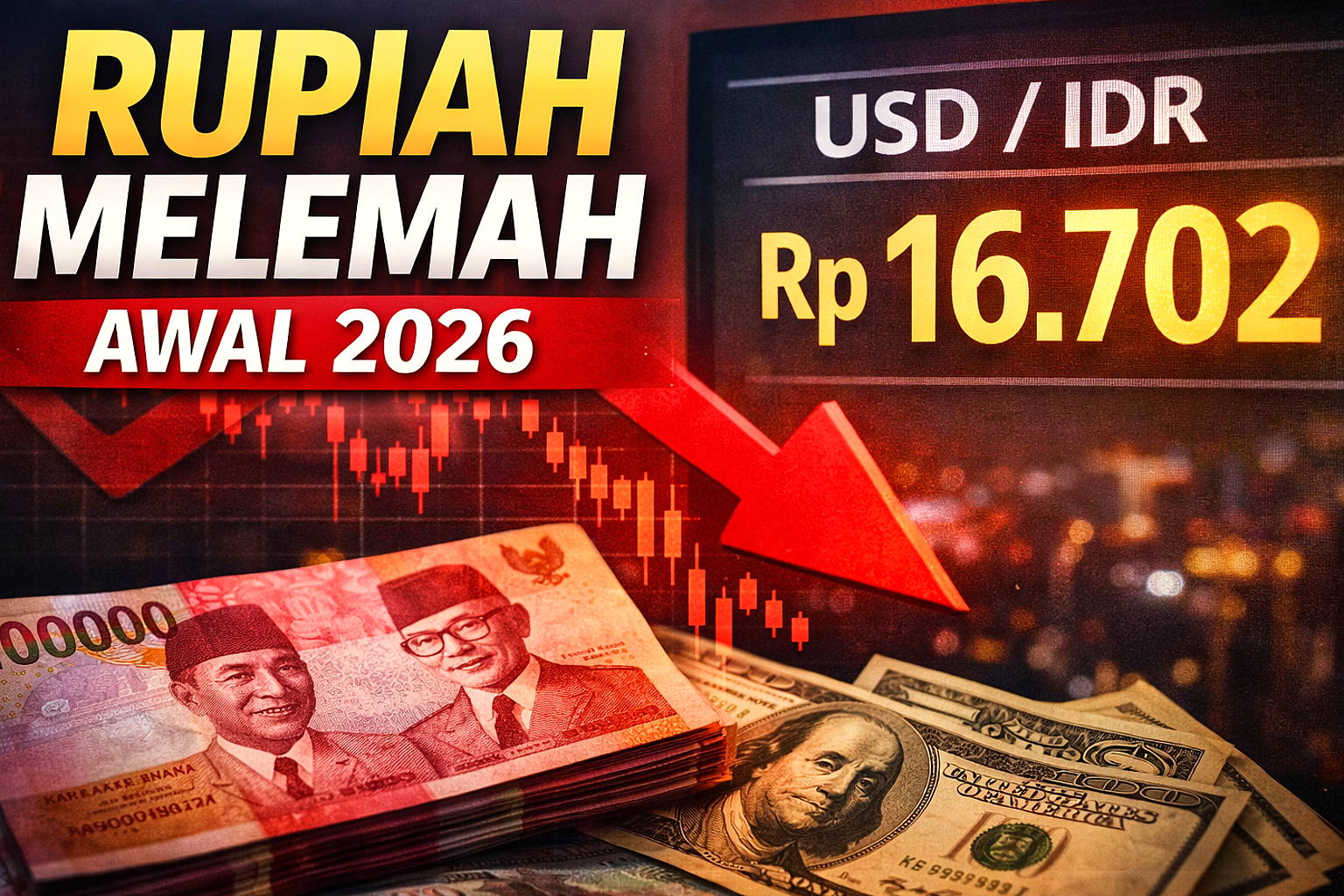 Dolar AS Anjlok ke Rp 17.945, Rupiah Perkasa