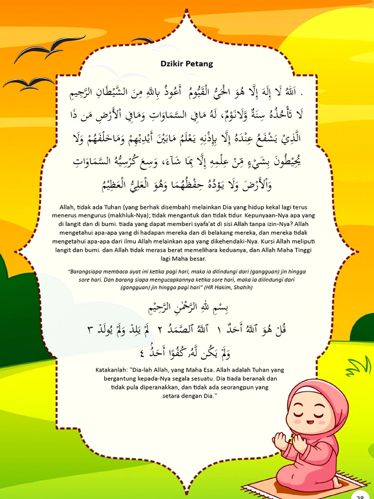 Dzikir Petang Ditekankan Terdapat Keutamaan dalam Al‑Qur’an