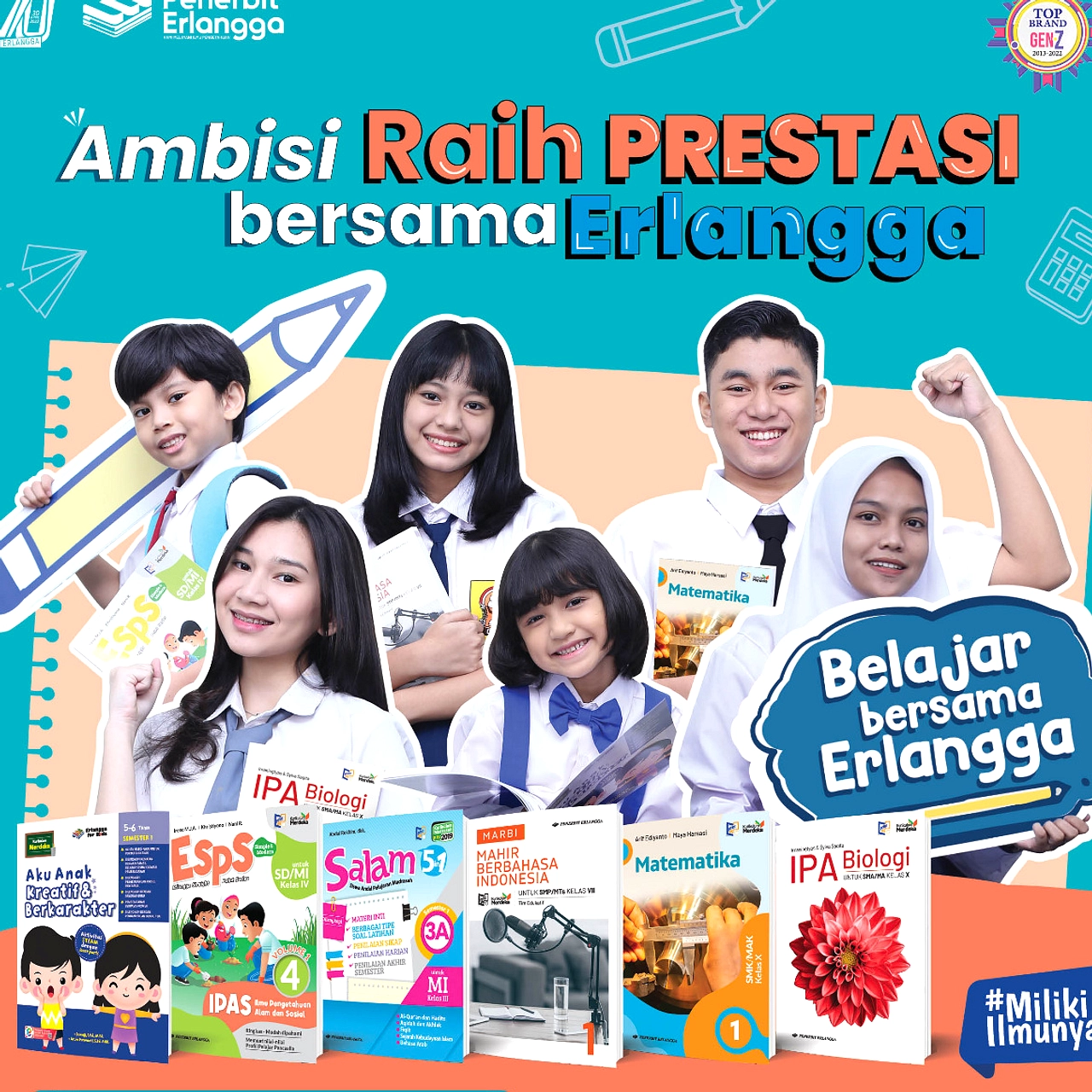 Erlangga Siap Bantu Orang Tua: Buku Paket & Asesmen Lebaran