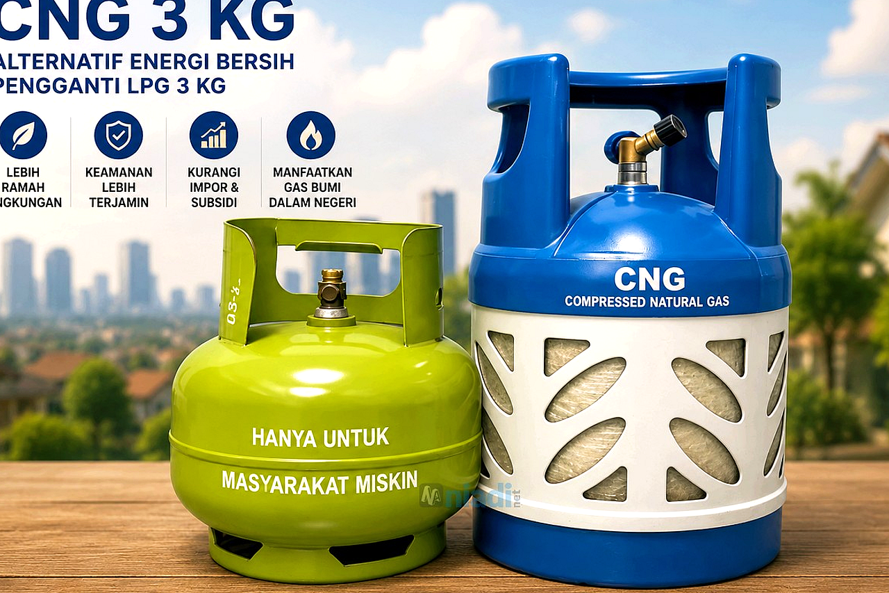 ESDM Siapkan CNG 3 Kg untuk Gantikan LPG Bersubsidi