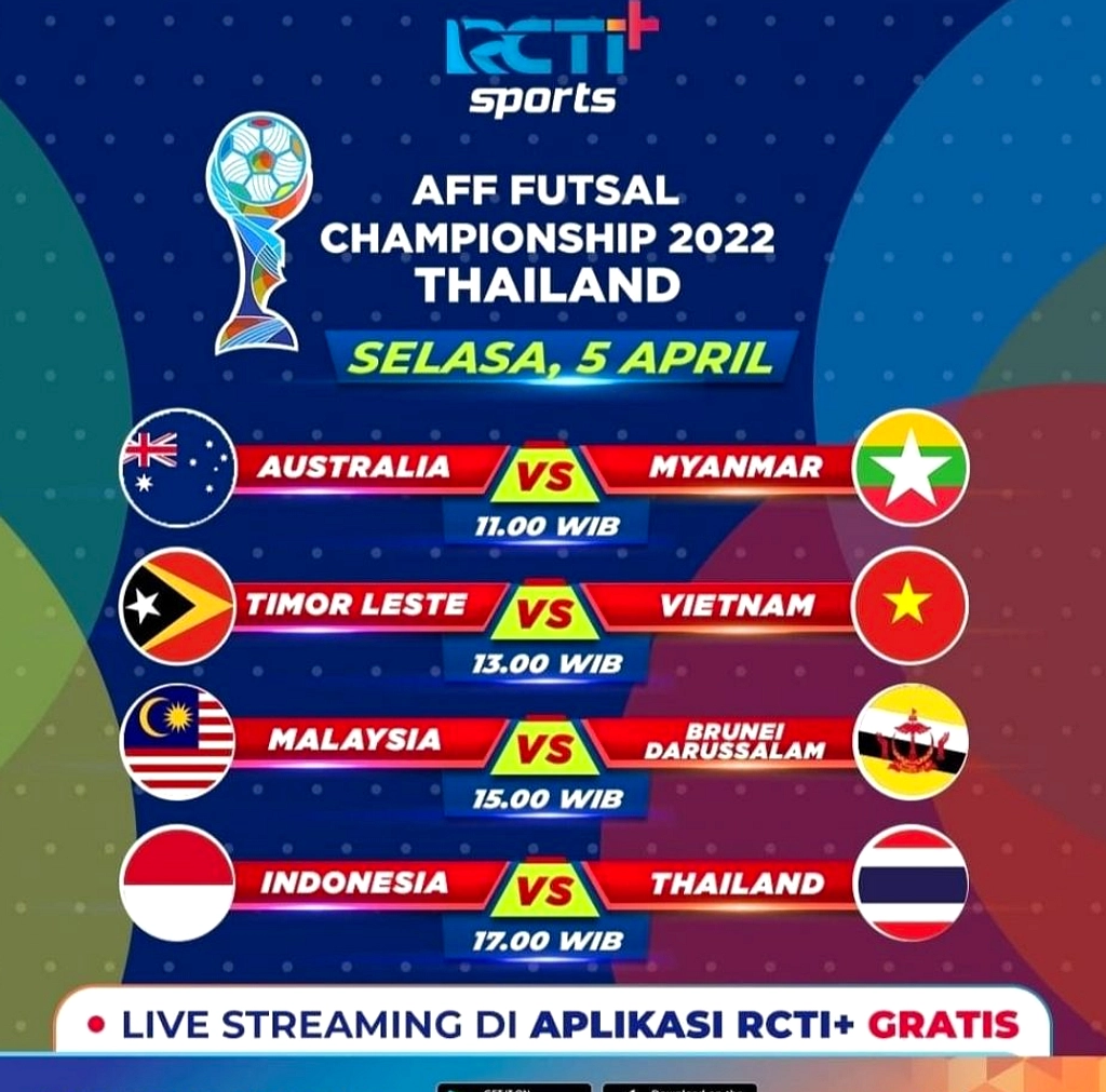Final AFF Futsal 2026: Indonesia vs Thailand di Nonthaburi