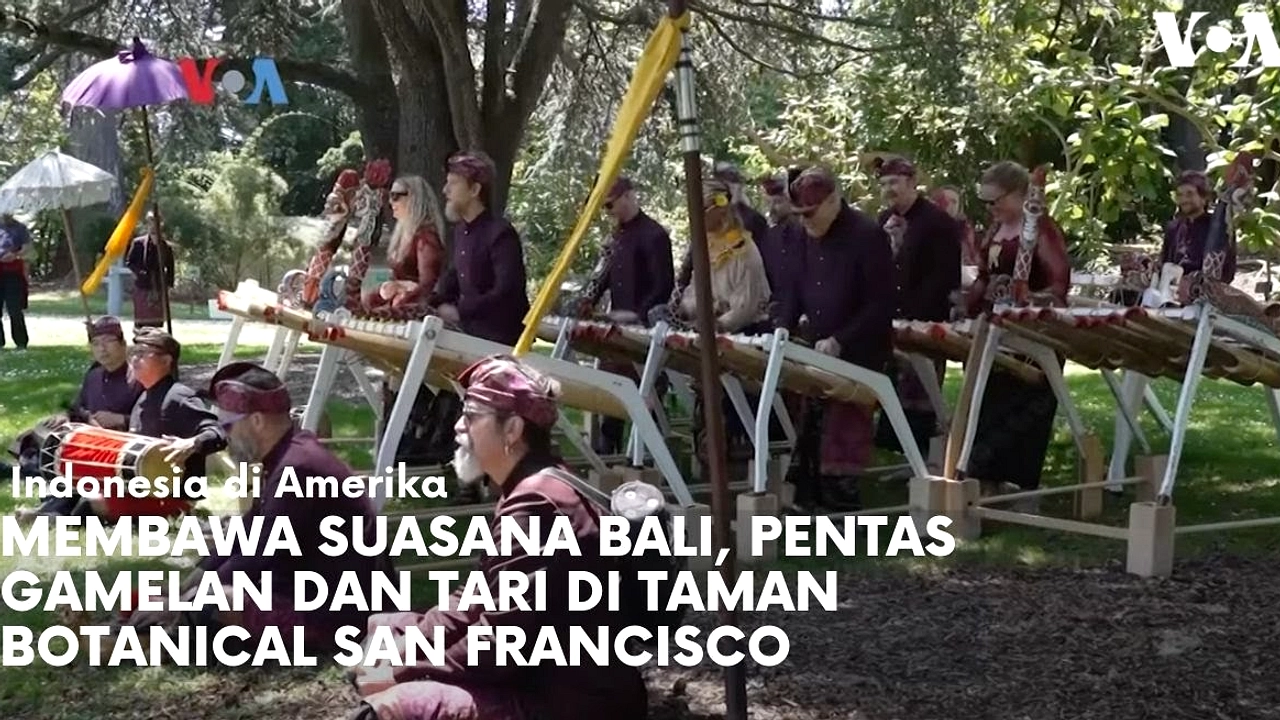 Gamelan Bali dan Tarian Tampil di Pagi SF Indo Cita